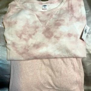 NEW Soft Plush Pink Knit Jogger PJ Set- XXL(2X)